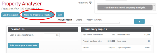 Move to tracker property analyser 